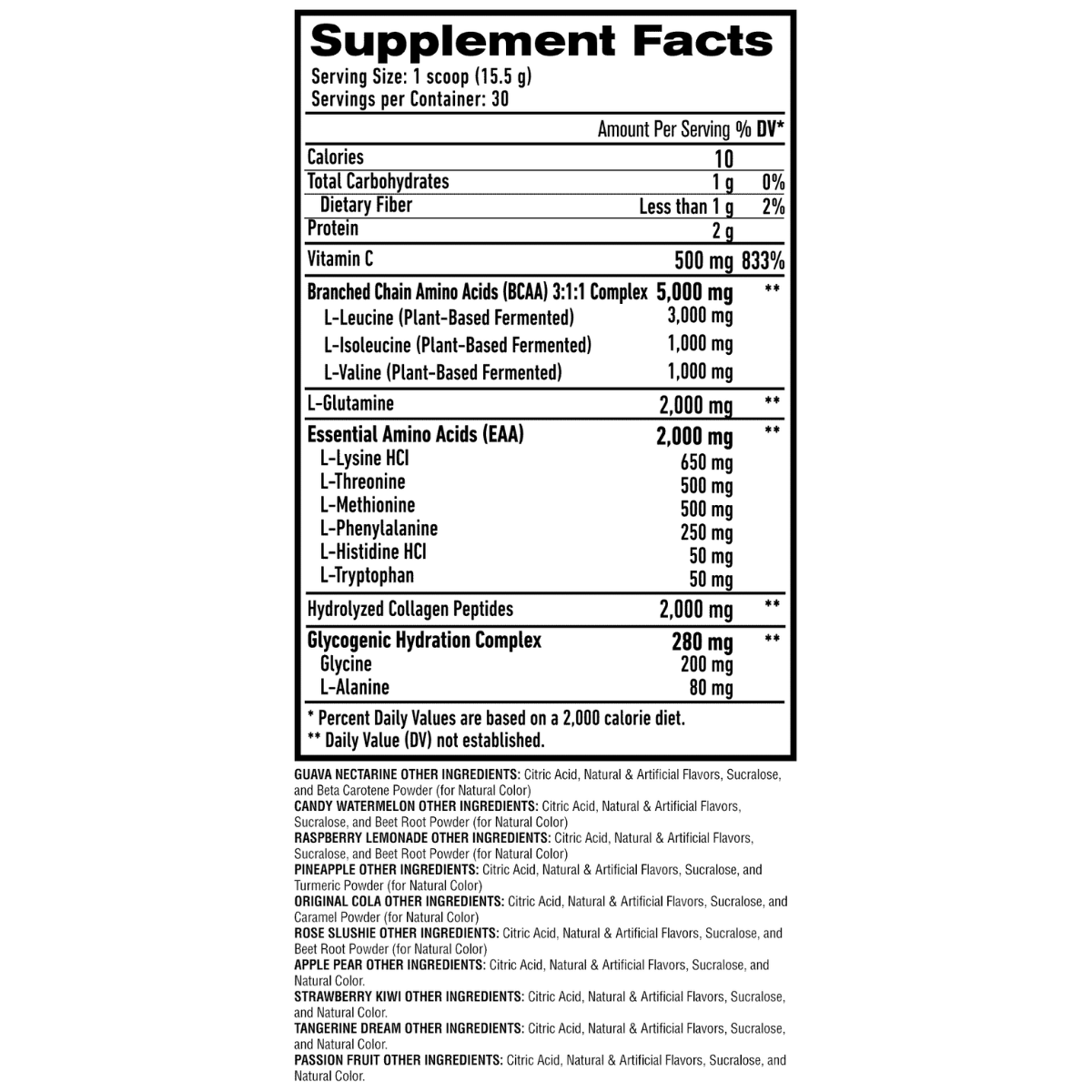 BCAA/EAA Glutamina y Colágeno 1UP Nutrition