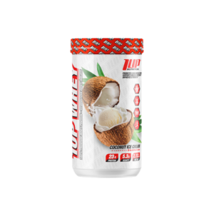 Whey Protein 2 lbs 1UP Nutrition Coconut Ice Cream 2.12 lb – 25 g de proteína por porción – Suplemento bajo en carbohidratos – TheFitSideChile