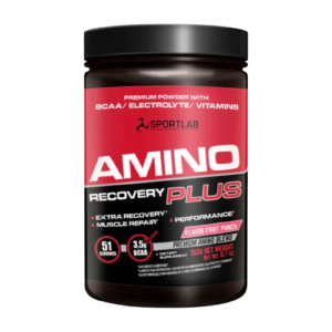 Amino Recovery Plus Sportlab Fruit Punch 357 g – BCAA Electrolitos y Vitaminas para recuperación muscular