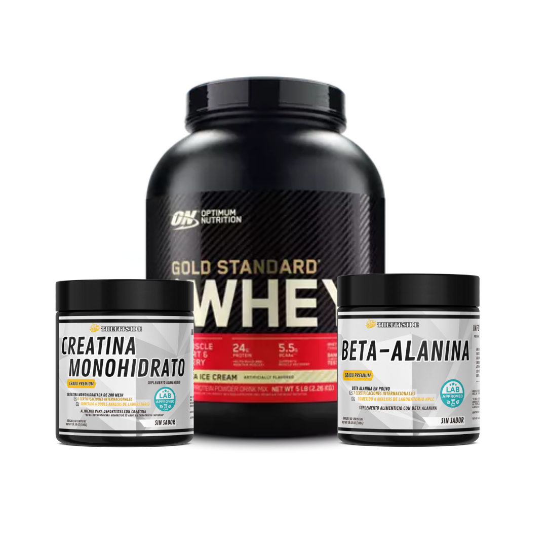 Gold Power Pack- Proteina, Creatina y Beta-Alanina