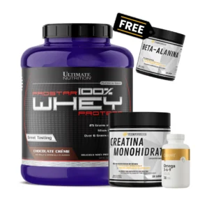 Ultimate Fit Pack – combinación de Prostar Whey, Creatina, Omega 3-6-9 y Beta-Alanina de regalo para rendimiento completo