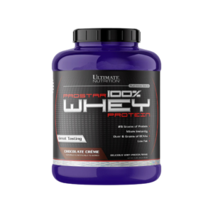Envase Prostar 100% Whey Protein 5LB Ultimate Nutrition – proteína pura para recuperación y crecimiento muscular