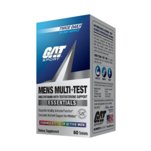 Frasco de GAT Mens Multi Test – Multivitamínico masculino con soporte de testosterona – 60 tabletas, 30 servicios – Energía y rendimiento – TheFitSideChile